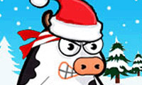 Коровий переполох под Рождество играть онлайн