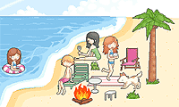 Отдыхаем на берегу! играть онлайн